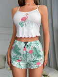 Sleeveless Camisole Shorts Pajama Set
