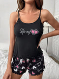 Sleeveless Camisole Shorts Pajama Set