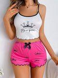 Sleeveless Camisole Shorts Pajama Set